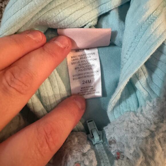 4 Piece LOT of Baby Girls Size 24 Months Winter Tops & Bottoms Hooded Jacket - Picture 4 of 15